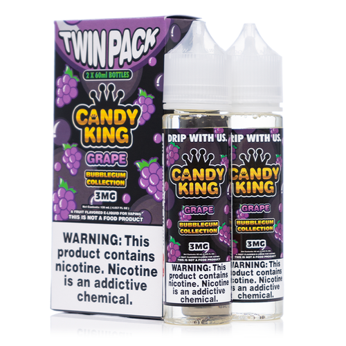 Candy King Grape Bubblegum Twin Pack ($19.99) | Ultimate Vape Deals