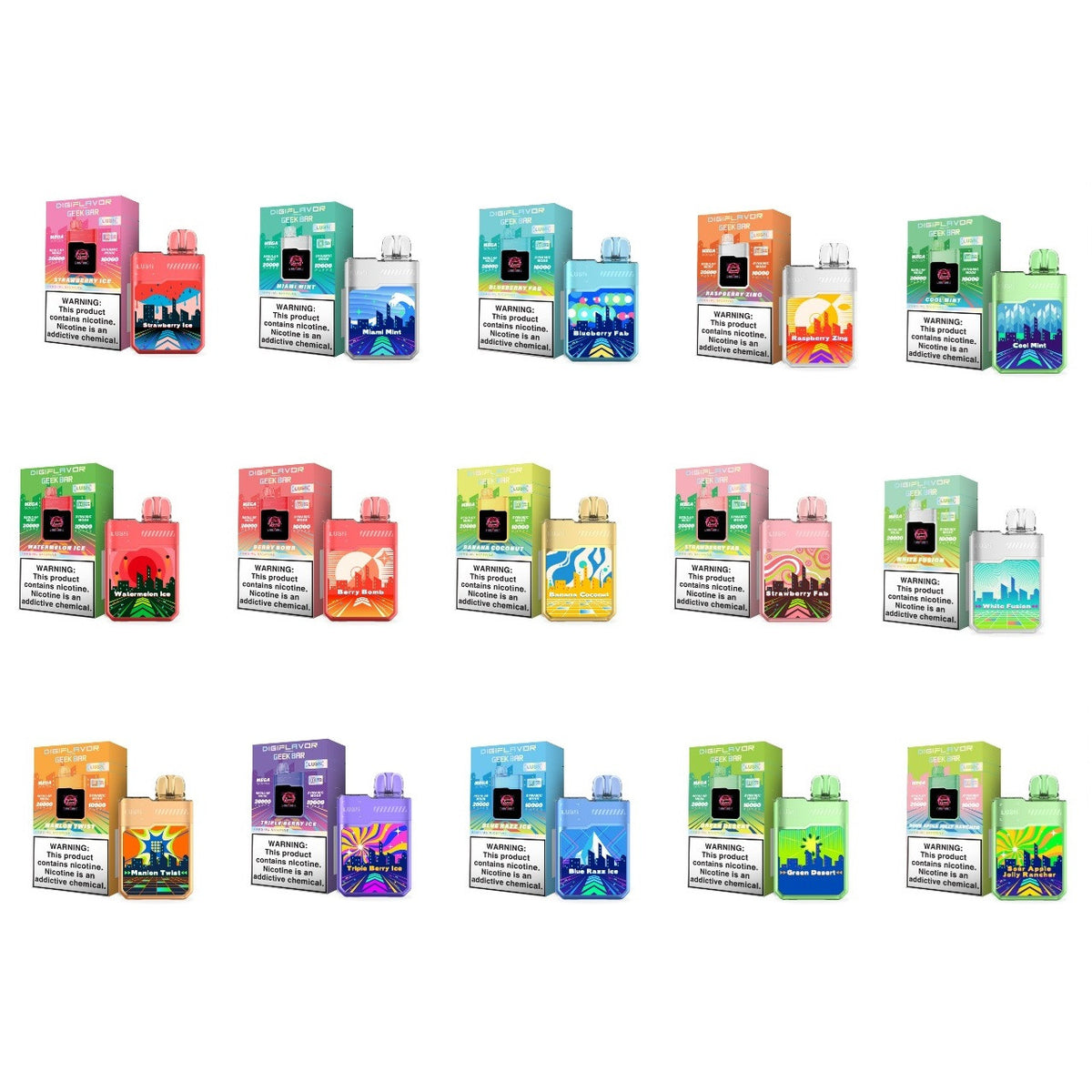 Geek Bar X Digiflavor Lush 20K Disposable UVD Geek Bar X Digiflavor Lush 20K Disposable UVD