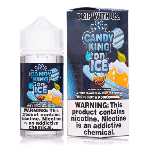 Candy King on Ice Synthetic Peachy Rings EjuIce Synthetic - Ultimate Vape Deals