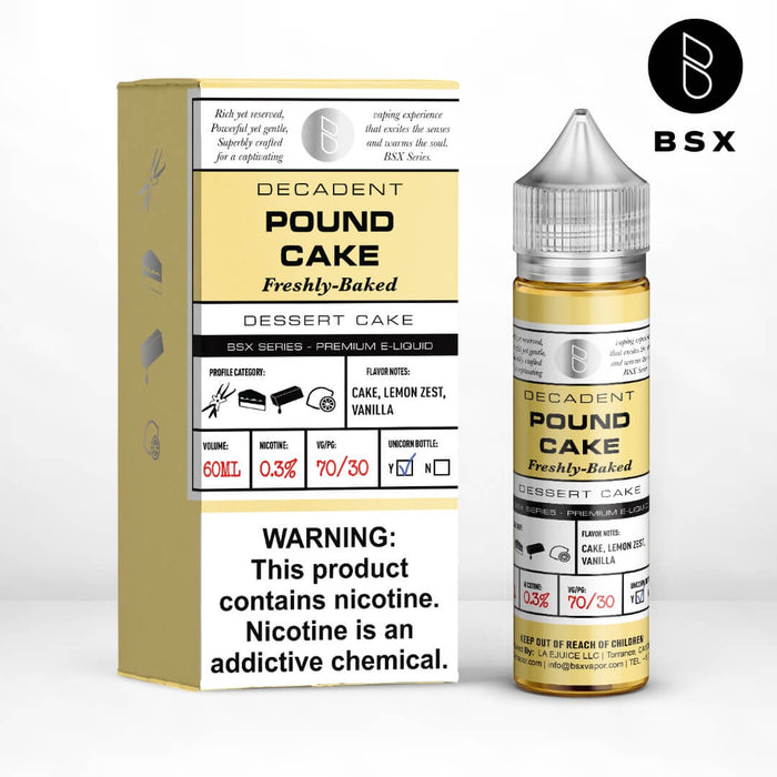 Glas BSX Pound Cake eJuice