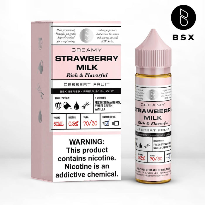 Glas BSX Strawberry Milk eJuice