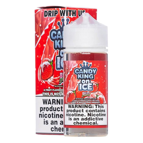 Candy King On Ice Synthetic Belts Strawberry EjuIce Synthetic - Ultimate Vape Deals