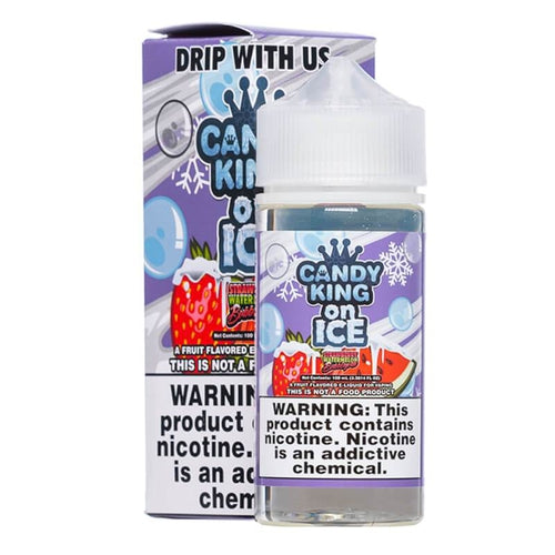 Candy King On Ice Synthetic Strawberry Watermelon Bubblegum EjuIce Synthetic - Ultimate Vape Deals
