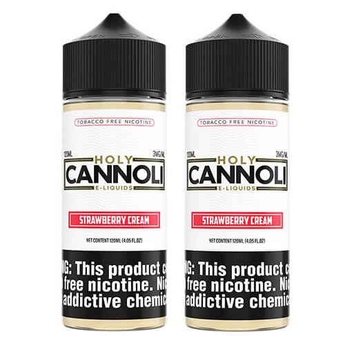 Holy Cannoli TFN Strawberry Cream 2 Pack Ejuice Bundle